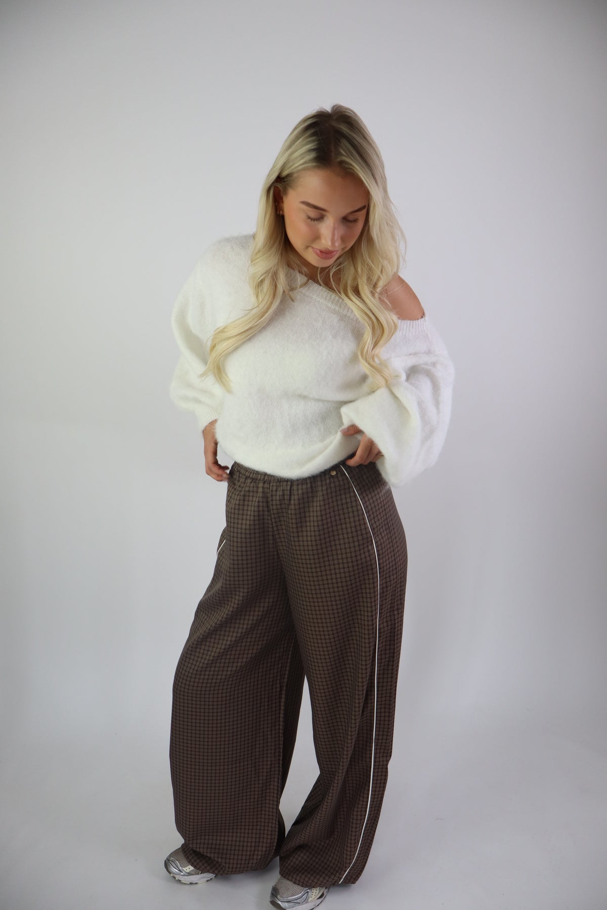Elodie Ruitjes Broek Bruin
