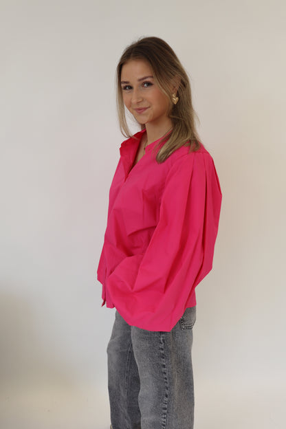 Dani Blouse Lange Mouw Fuchsia