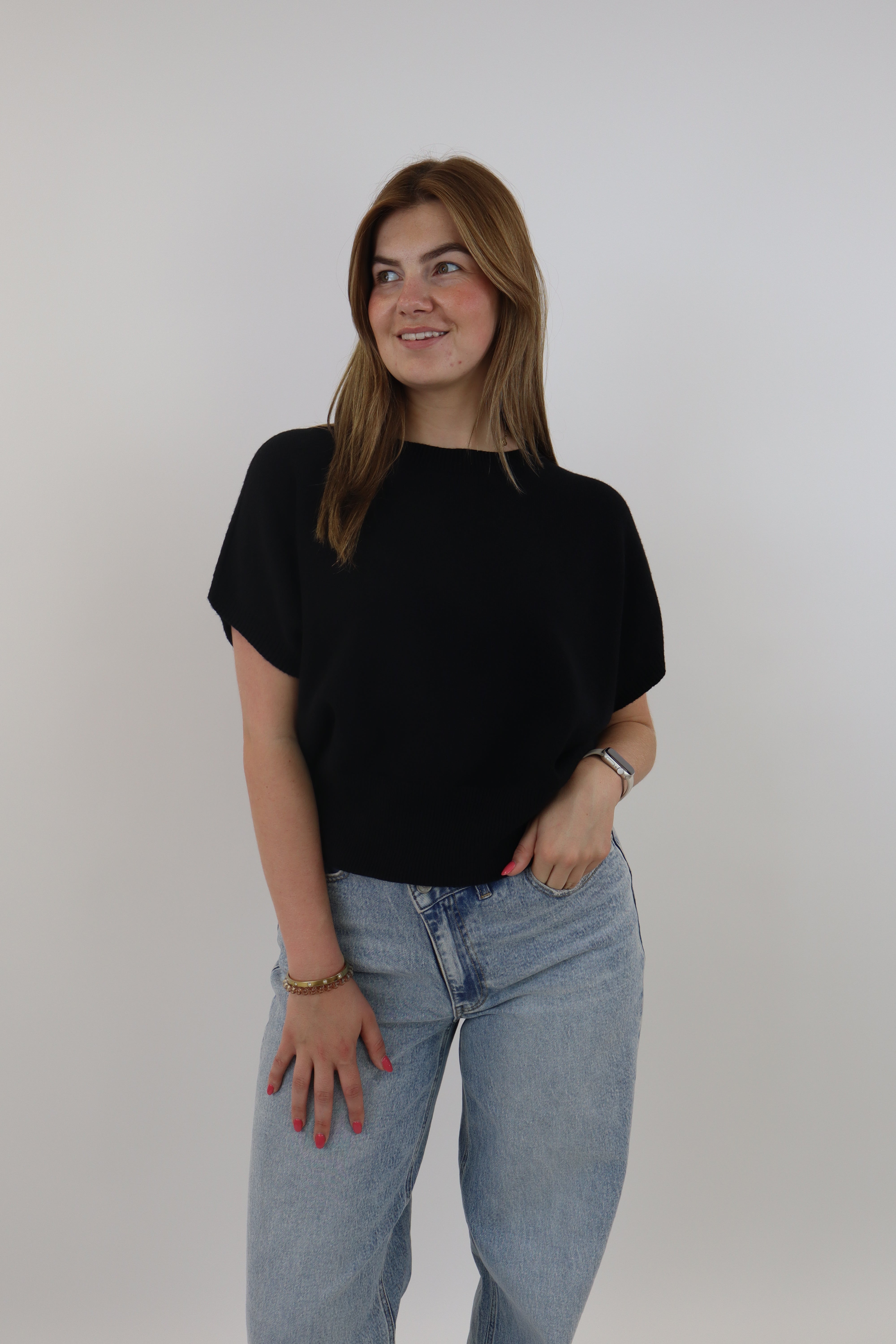 Yelina Basic Knit Zwart