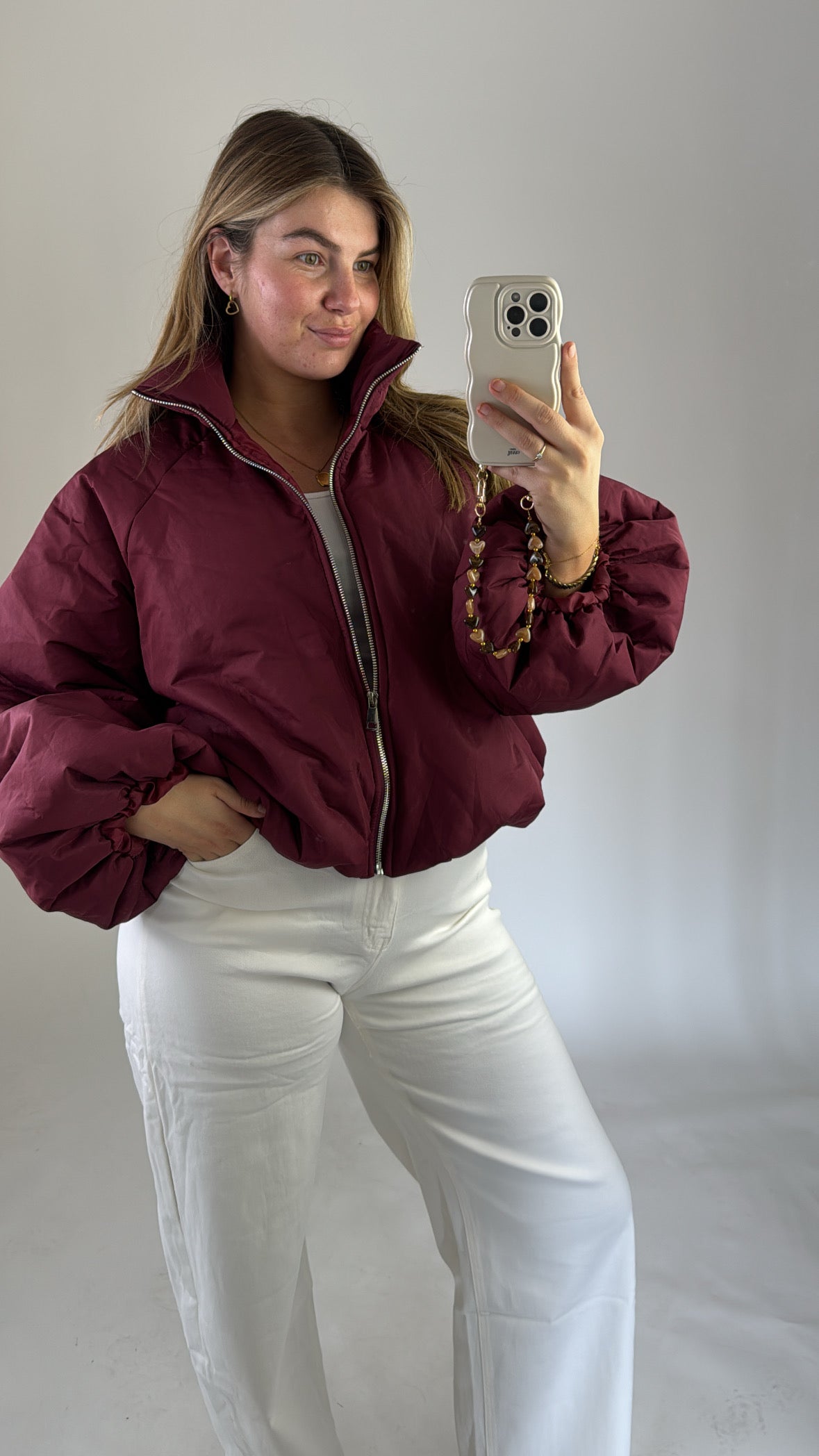 Mariska Puffer Jacket Bordeaux