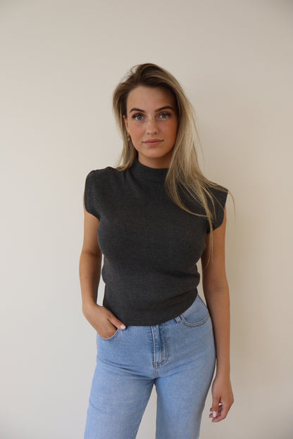 Basic Top Meavy Dark Grey