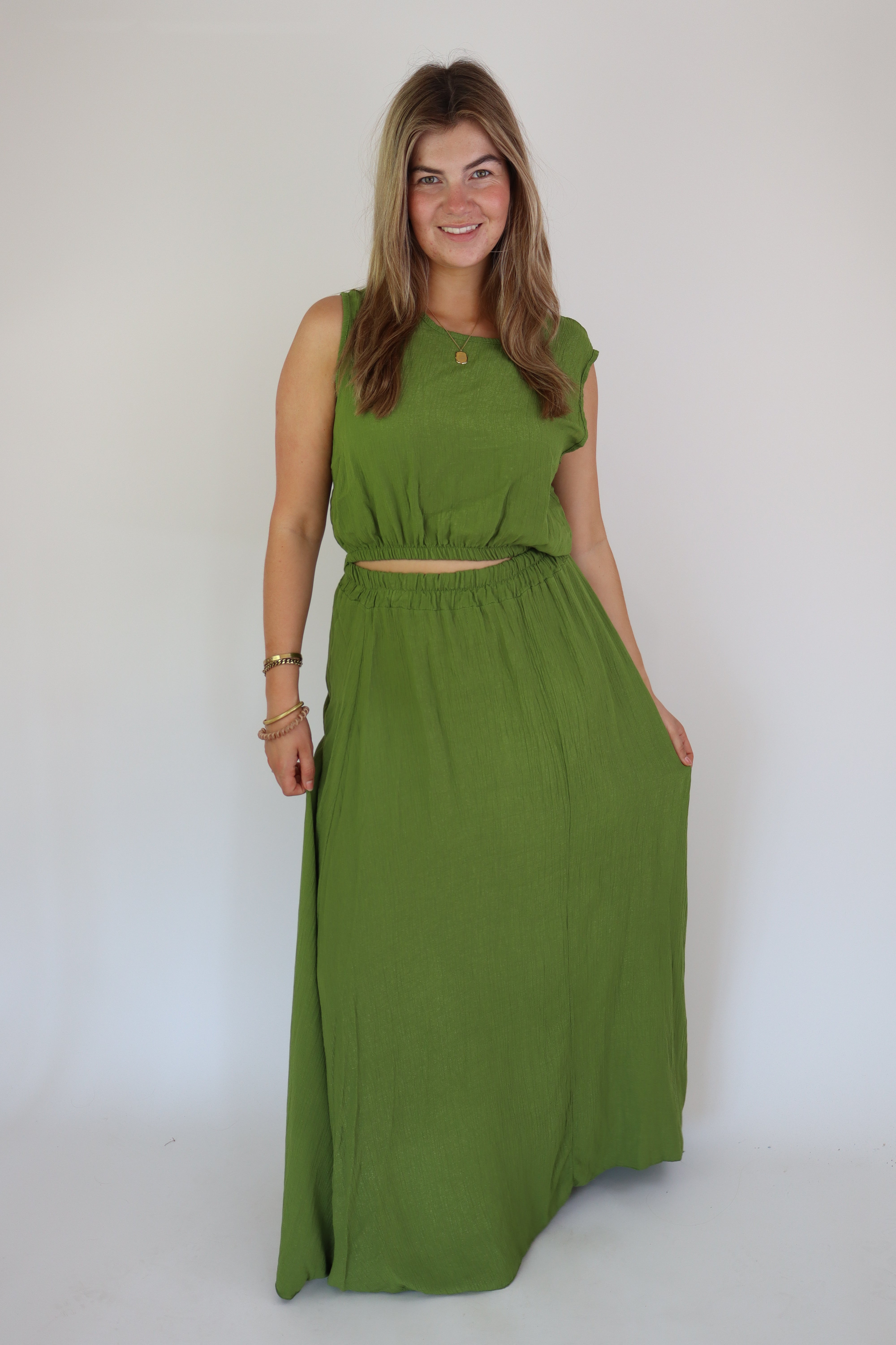 Summer Two Piece Set Green