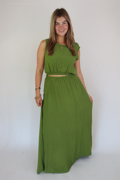 Summer Two Piece Set Green