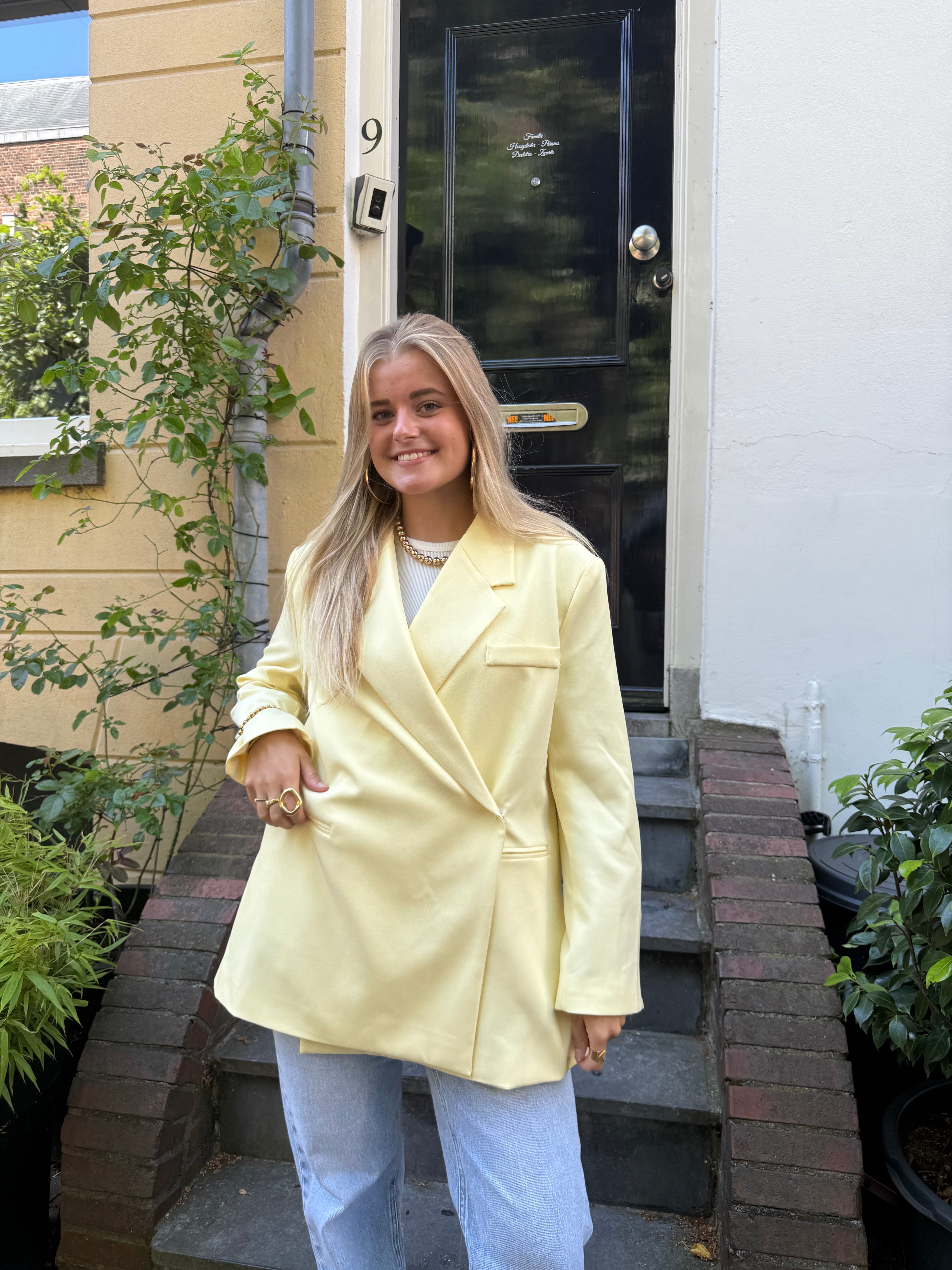 Lotje Oversized Blazer | Geel 24763