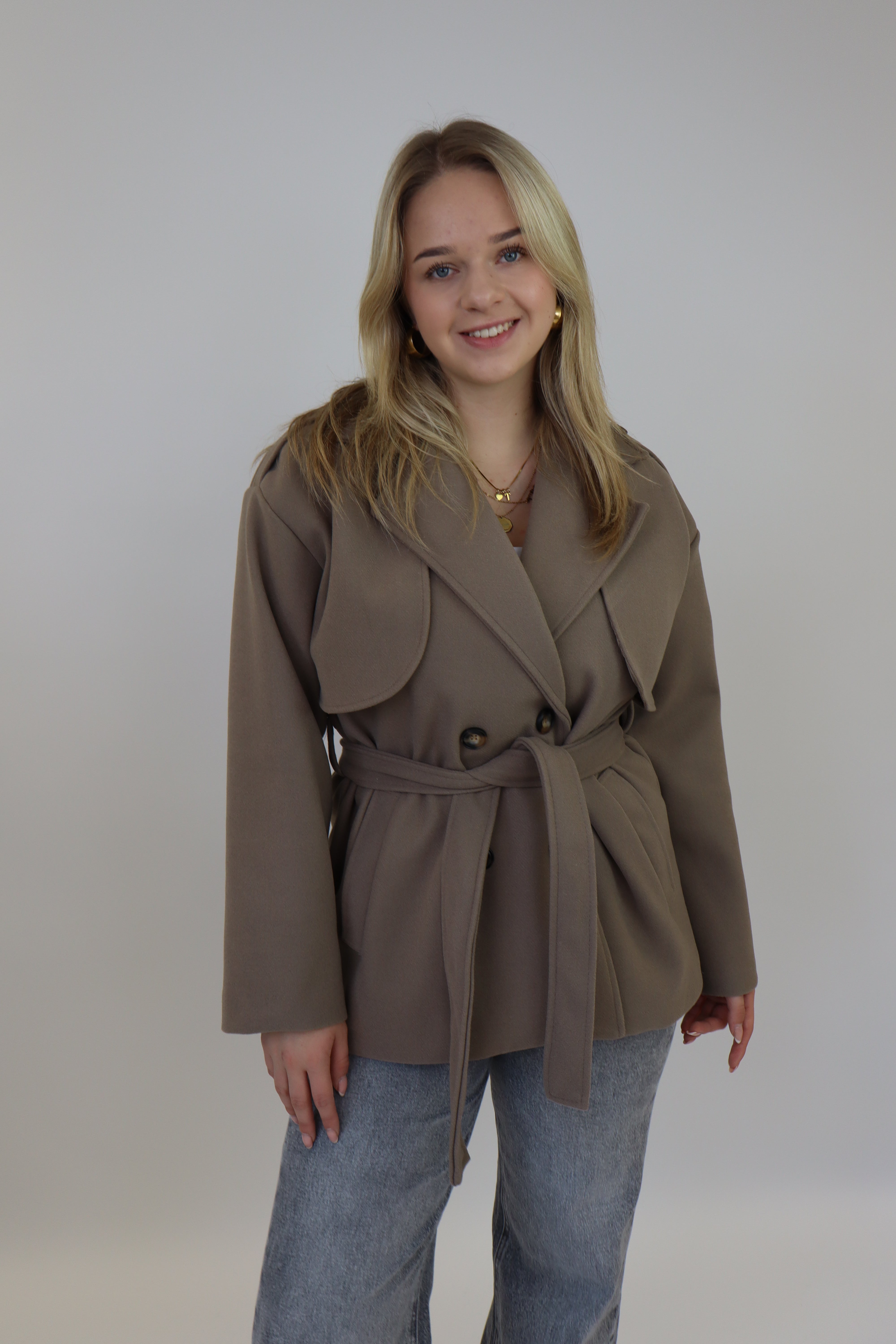 Doriena Trench Coat Taupe