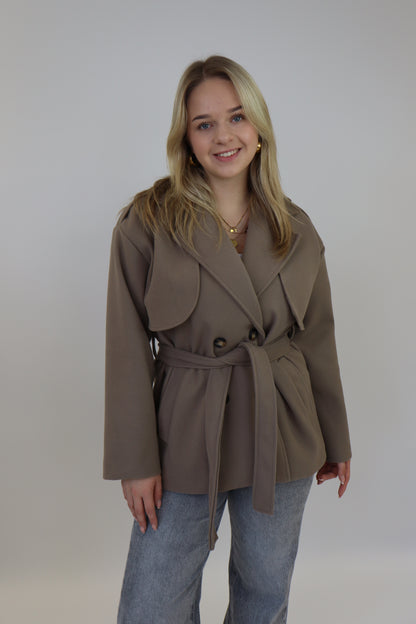 Doriena Trench Coat Taupe