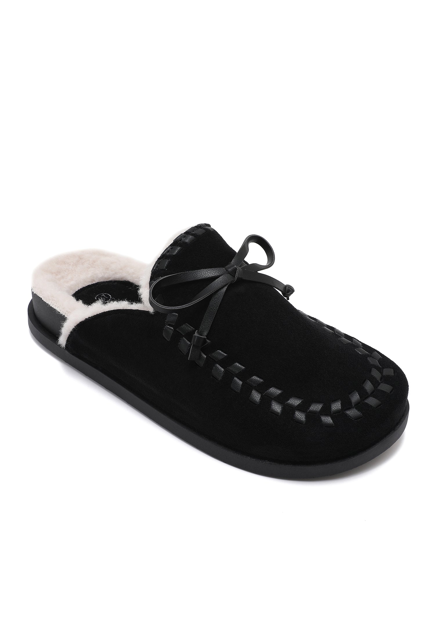 Fluffy Loafers Black