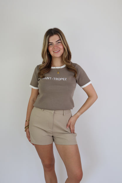 Gia Pantalon Short Beige
