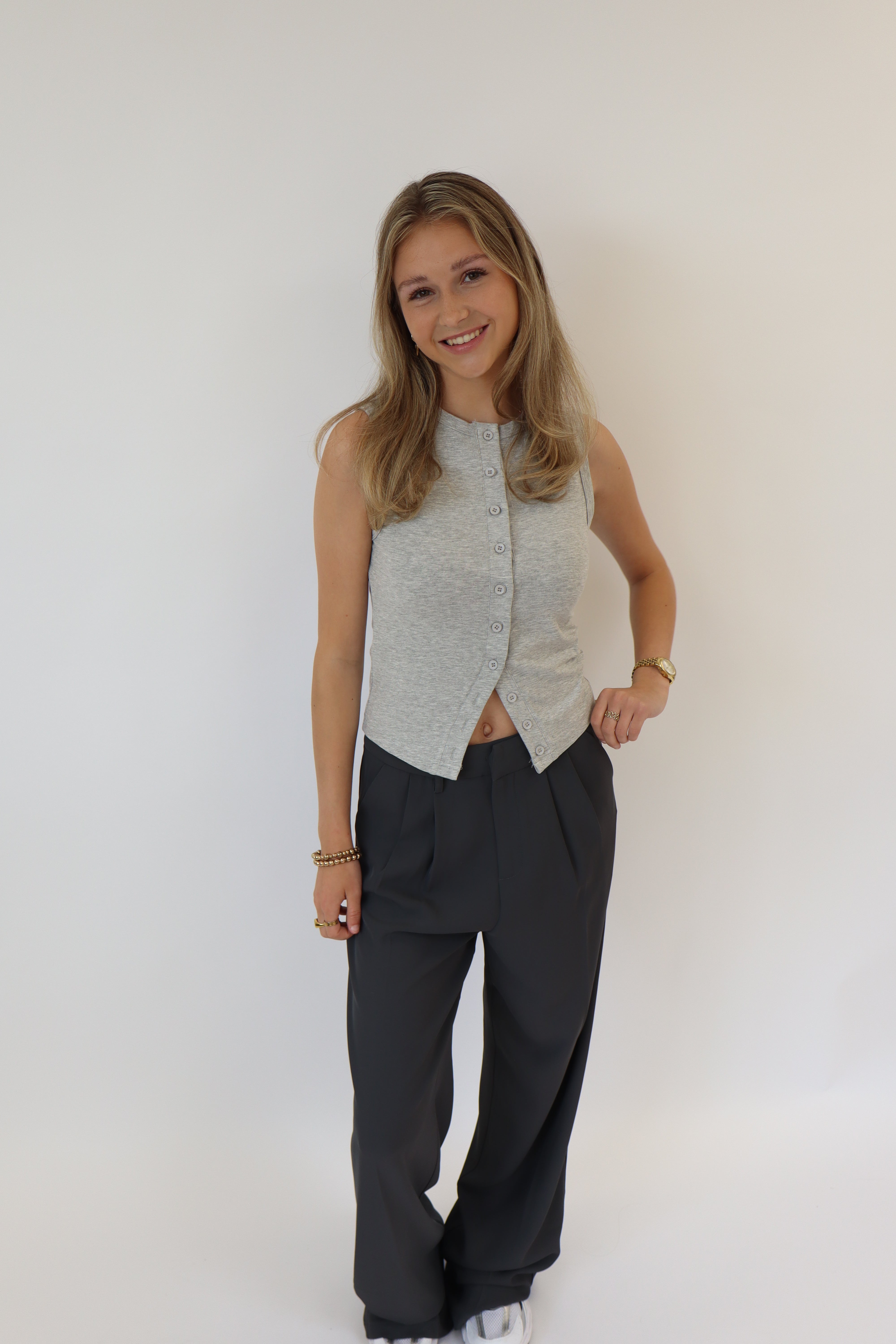 Yvette Pantalon Dark Grey