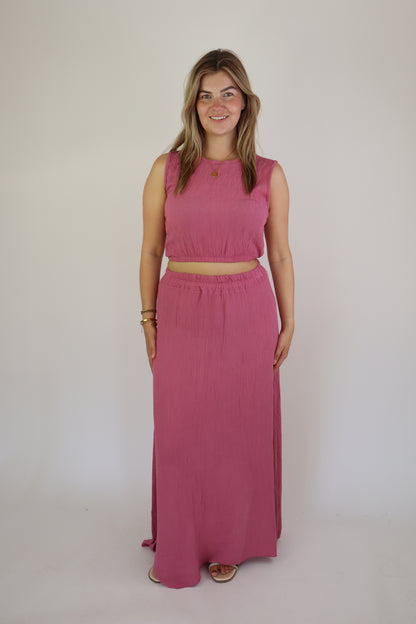 Summer Two Piece Set Pink