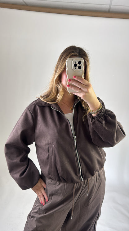 Suede Jacket Brown