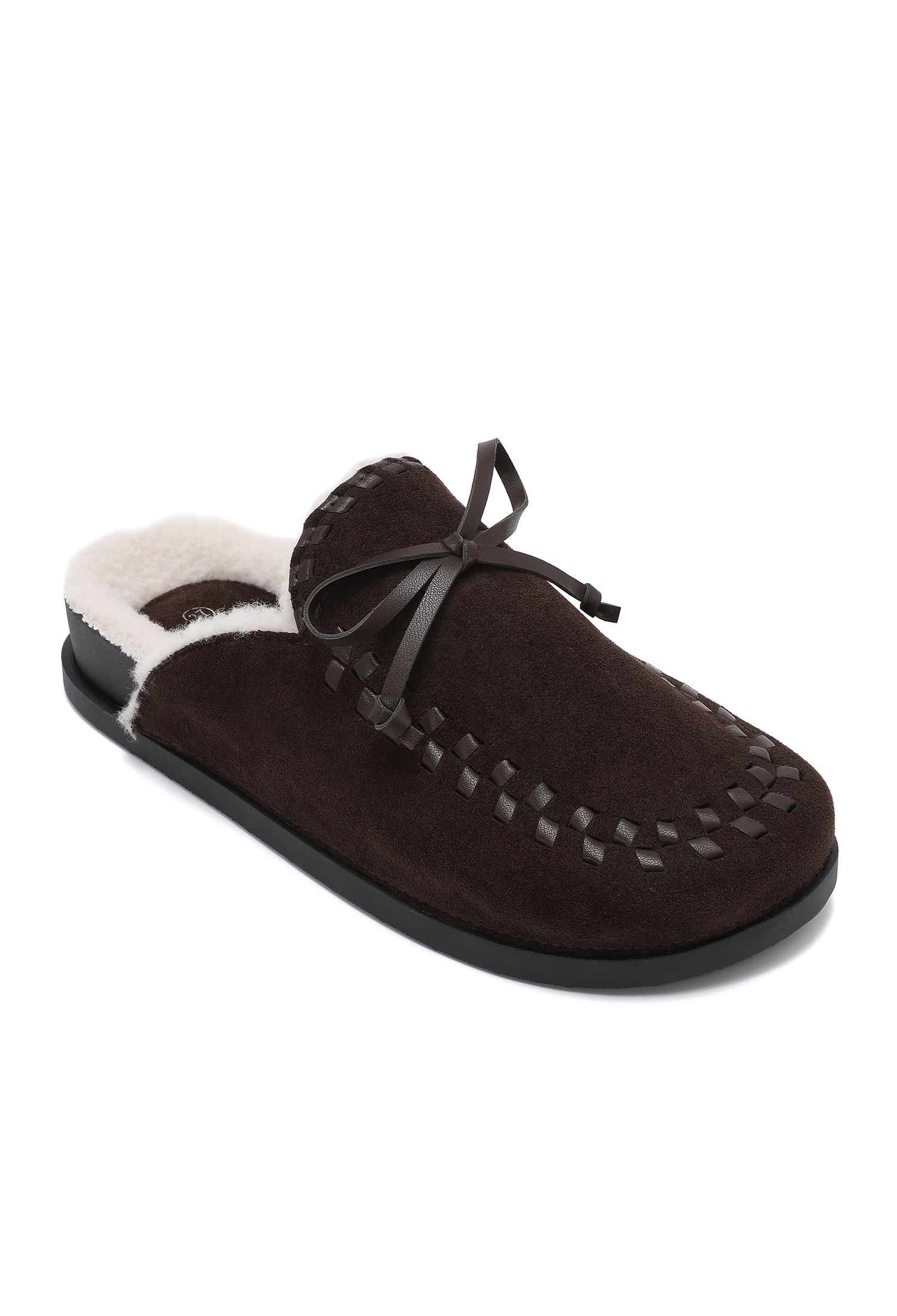 Fluffy Loafers Brown