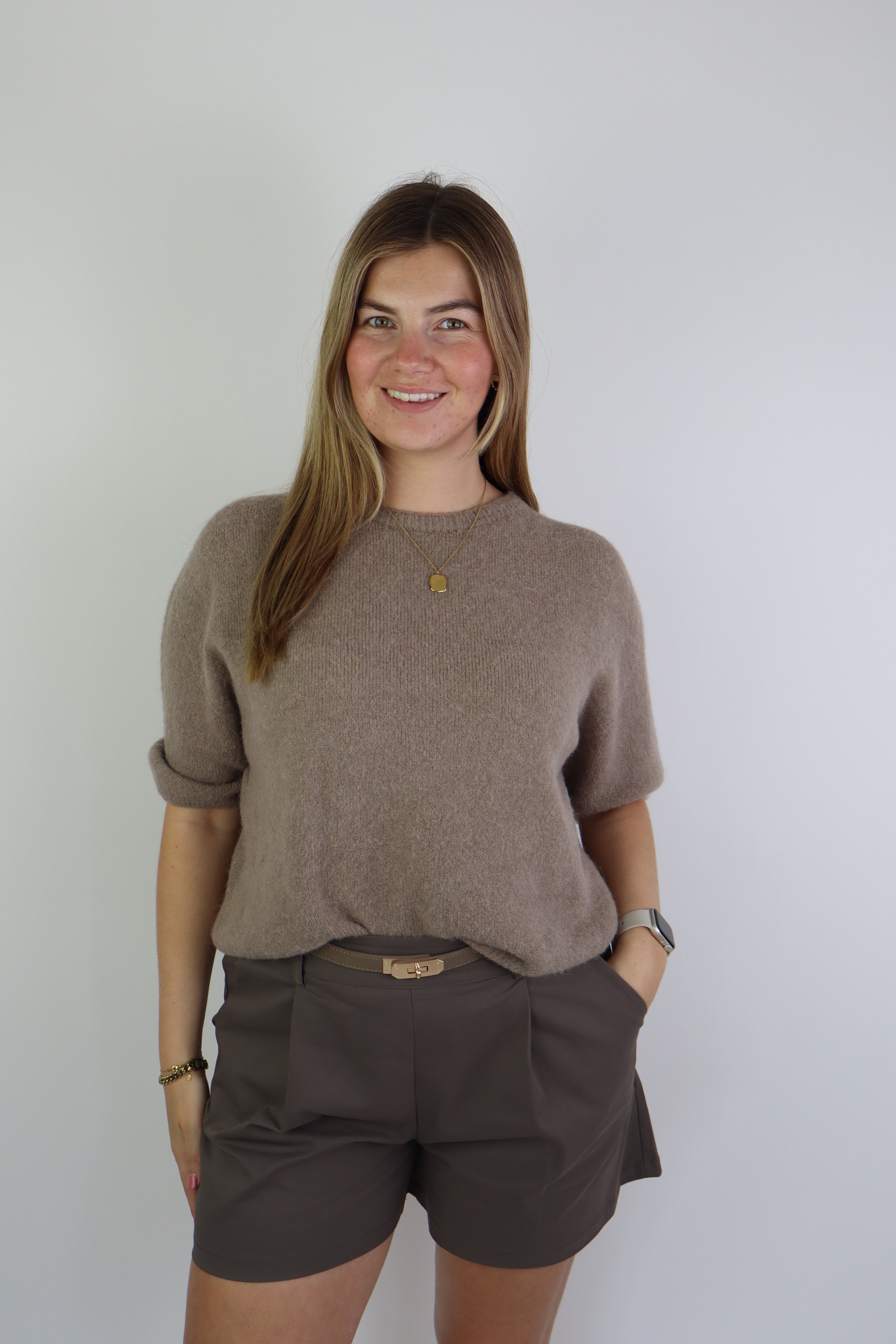 Alpaca Basic Top Taupe