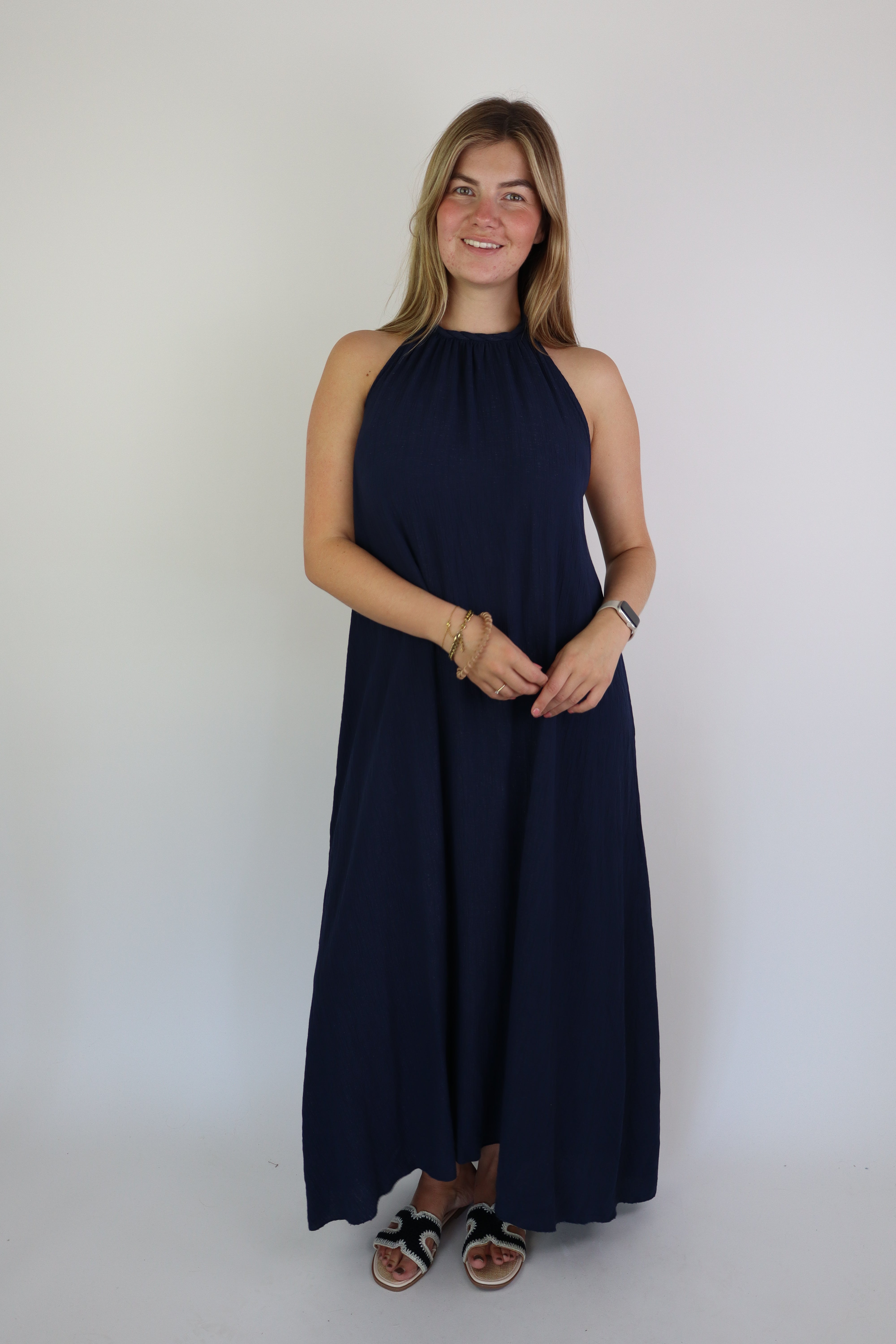 Roma Maxi Dress Navy