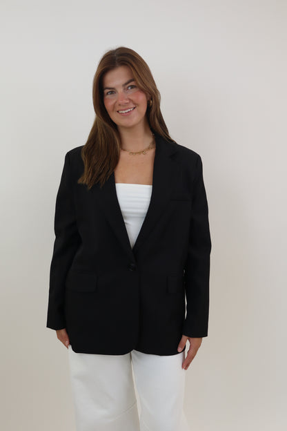 Bowie Oversized Blazer | Black