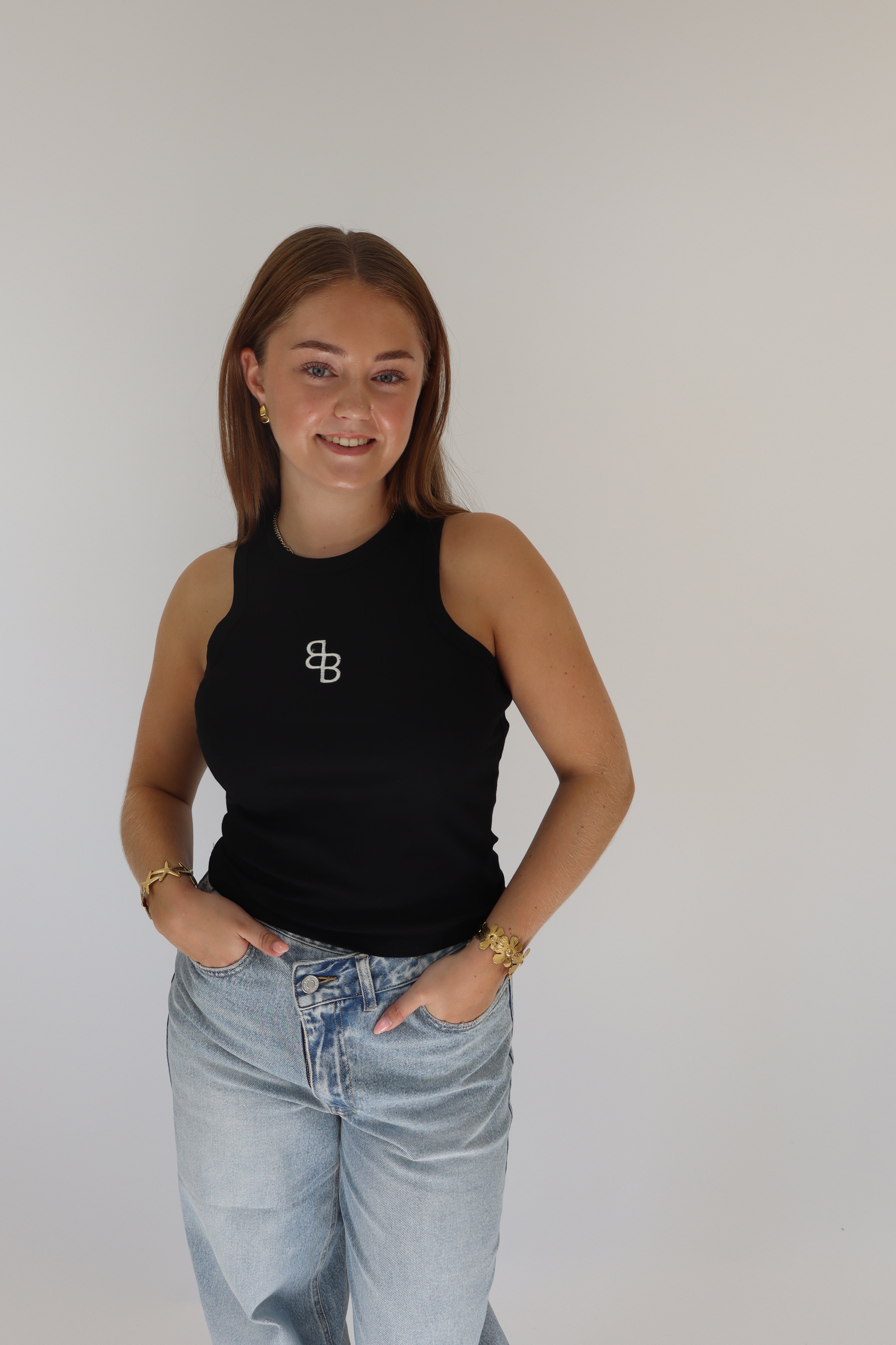 Britt Basic Top Zwart