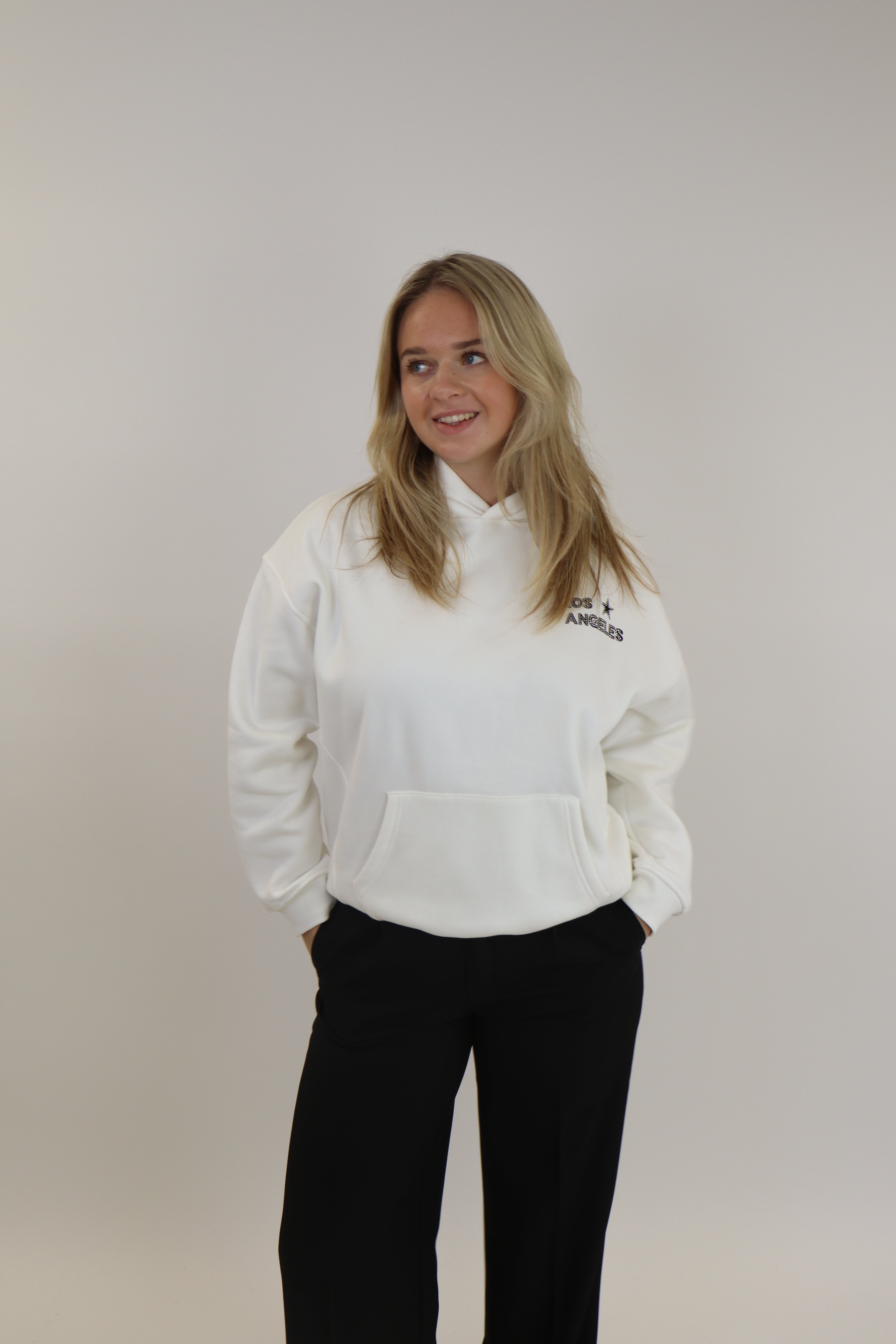 Los Angeles Hoodie White