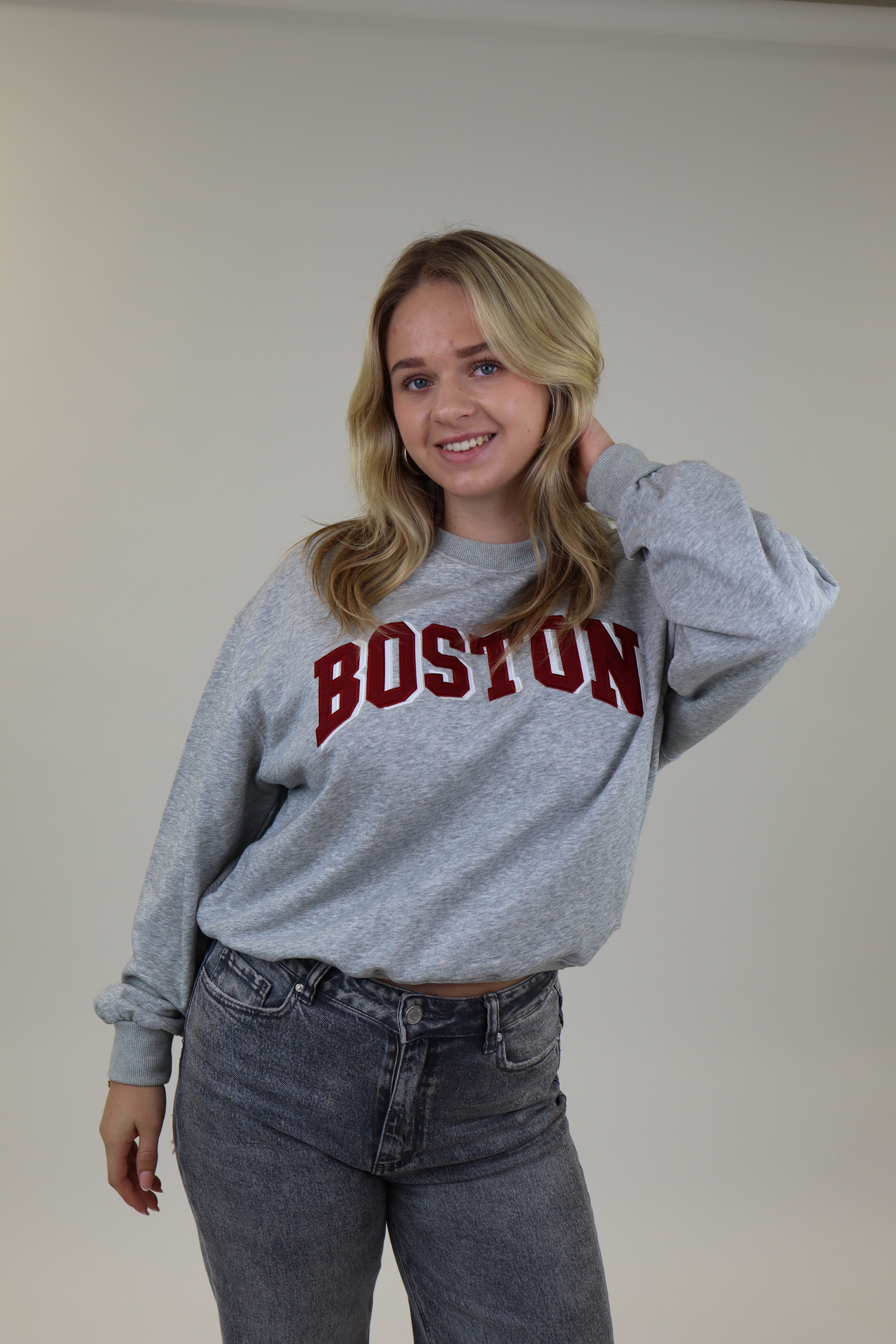 Boston Sweater | Light Grey