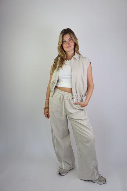 Ambika Alouette Striped Pants Creme