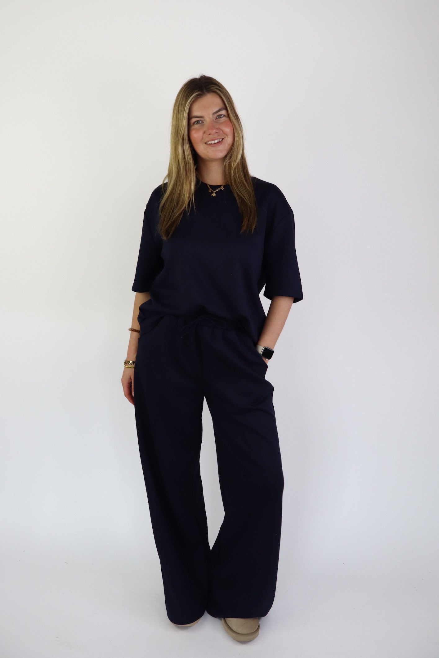 Yuki Two Piece Set Navy