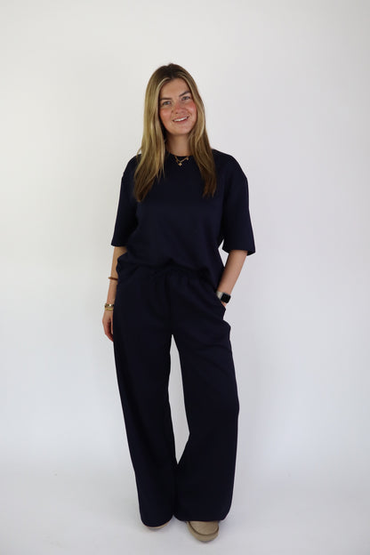 Yuki Two Piece Set Navy