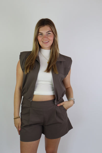 Emma Short Taupe