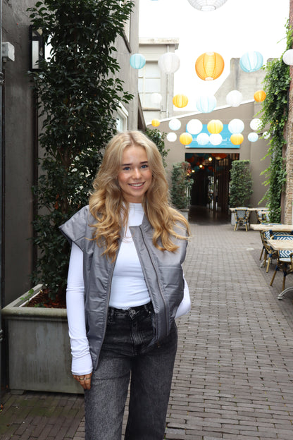 Bomber Gilet Grey