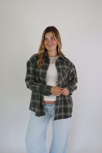 Ruitjes Blouse Ambika Groen