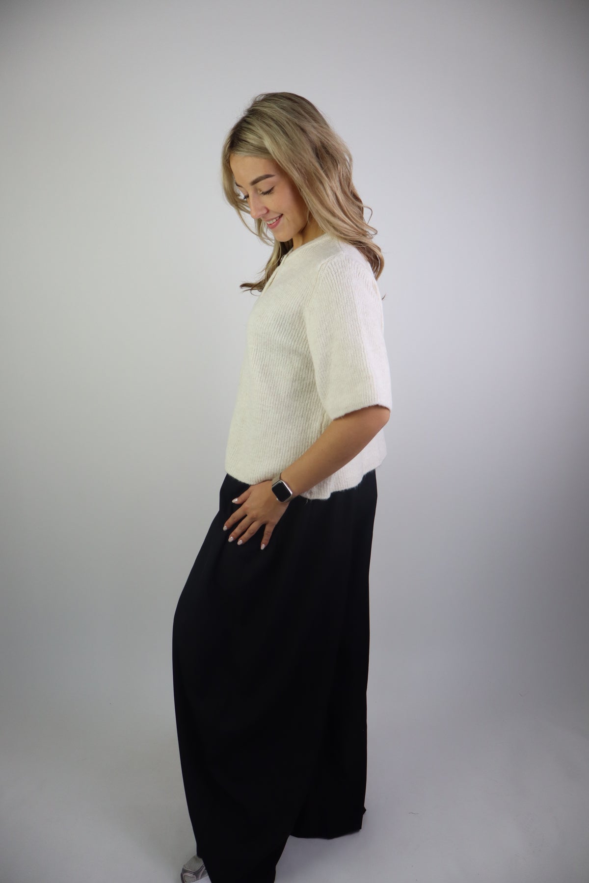 Jenna Knitted Top Off-White