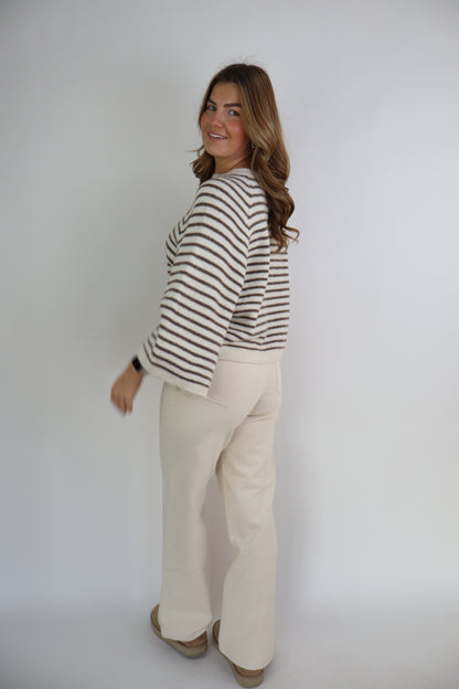 Laulia Dad Fit Jeans Beige T6066