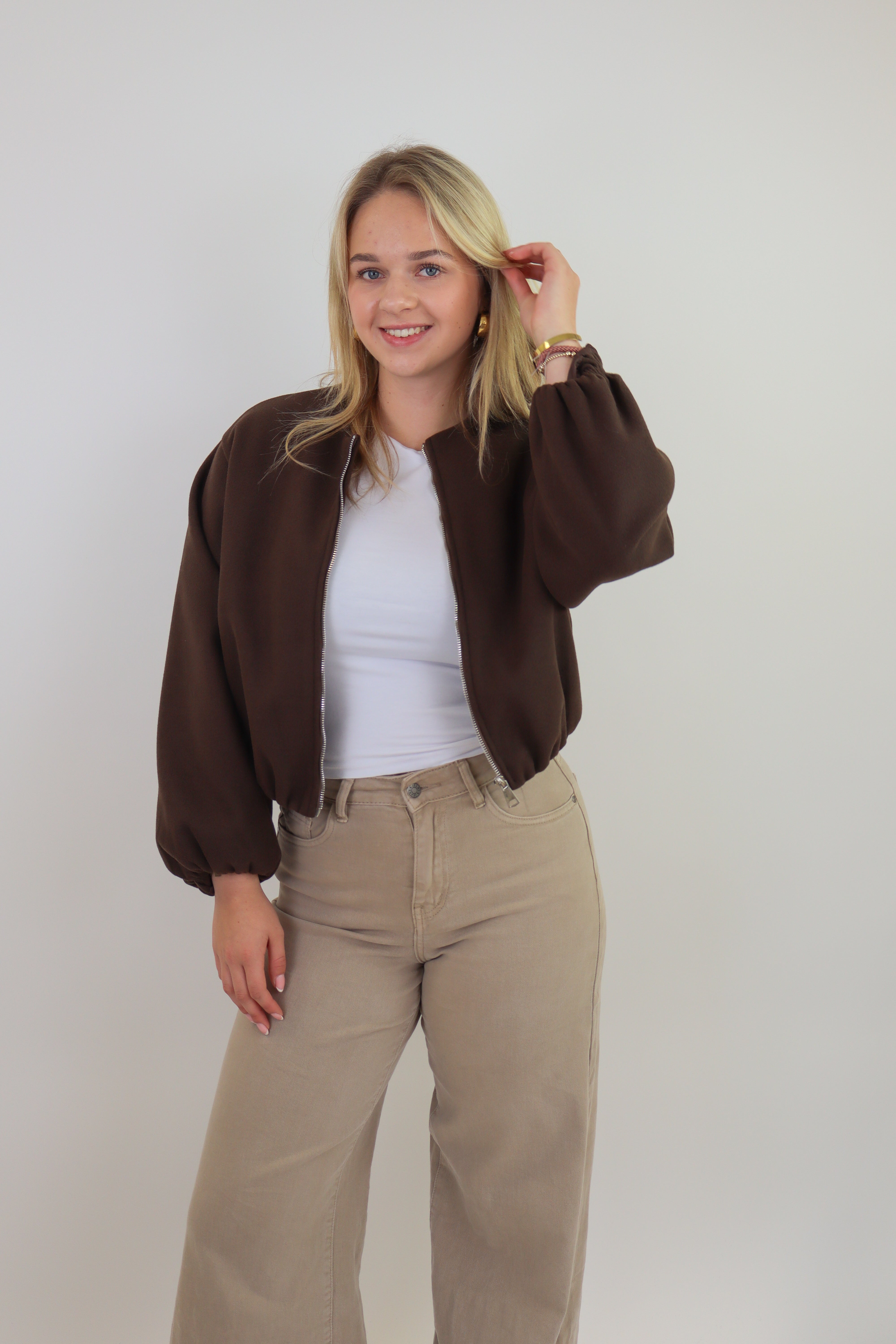 Ambika Bomber Jacket Brown