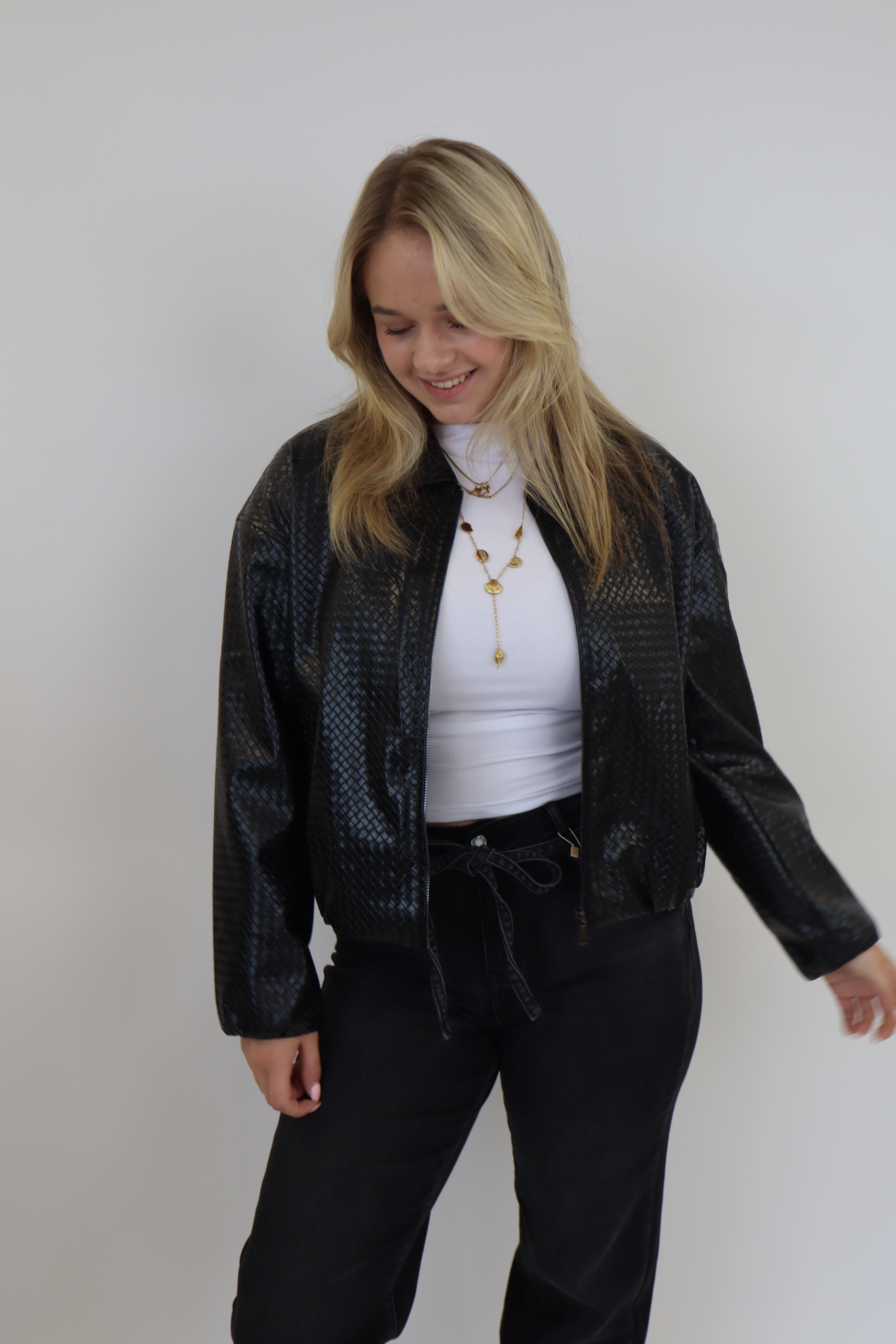 Manisha Bomber Jacket Black
