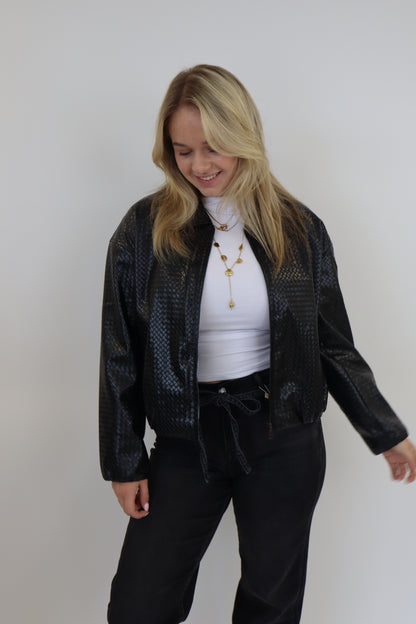 Manisha Bomber Jacket Black