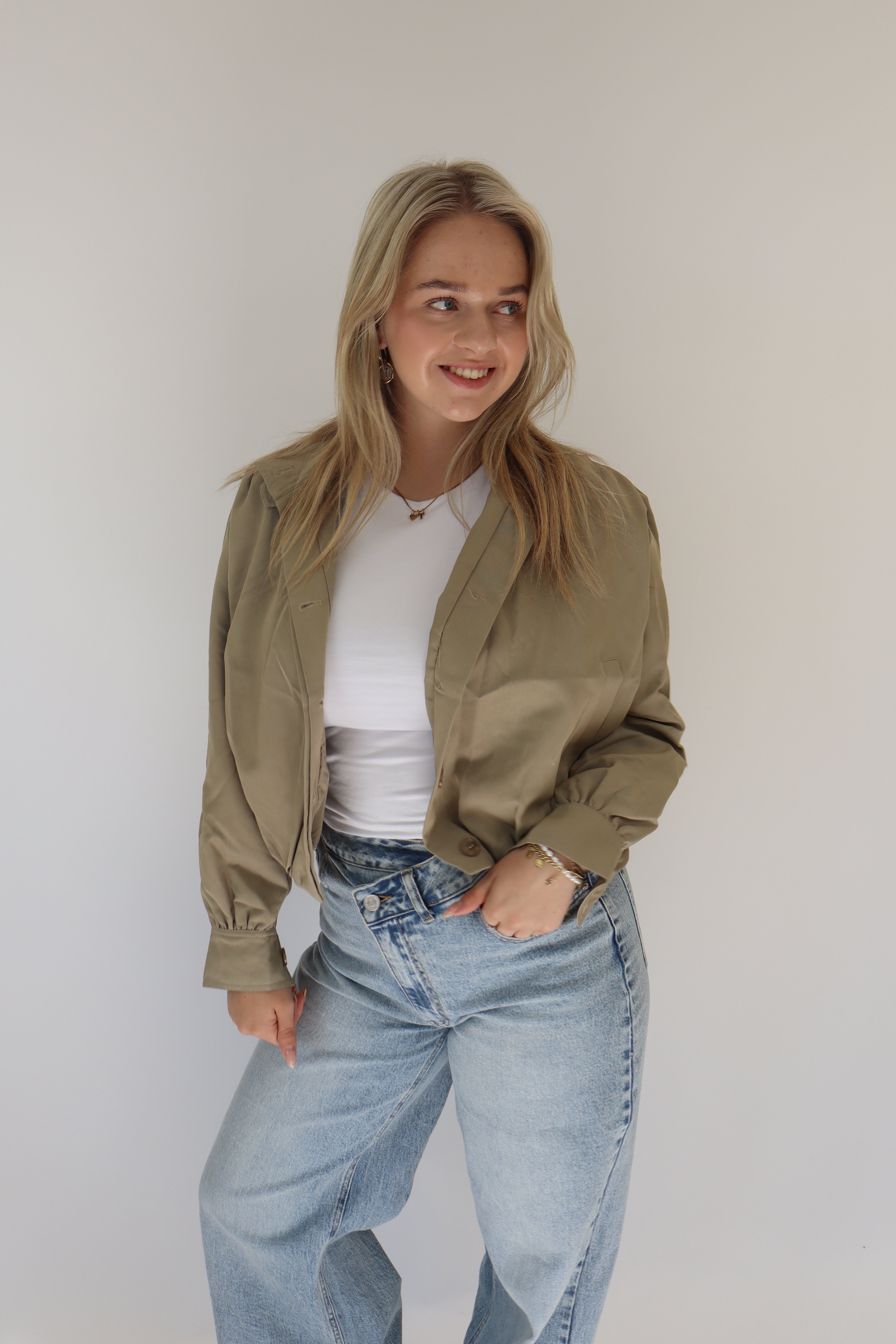 Benita Jacket Olive Green | Ambika