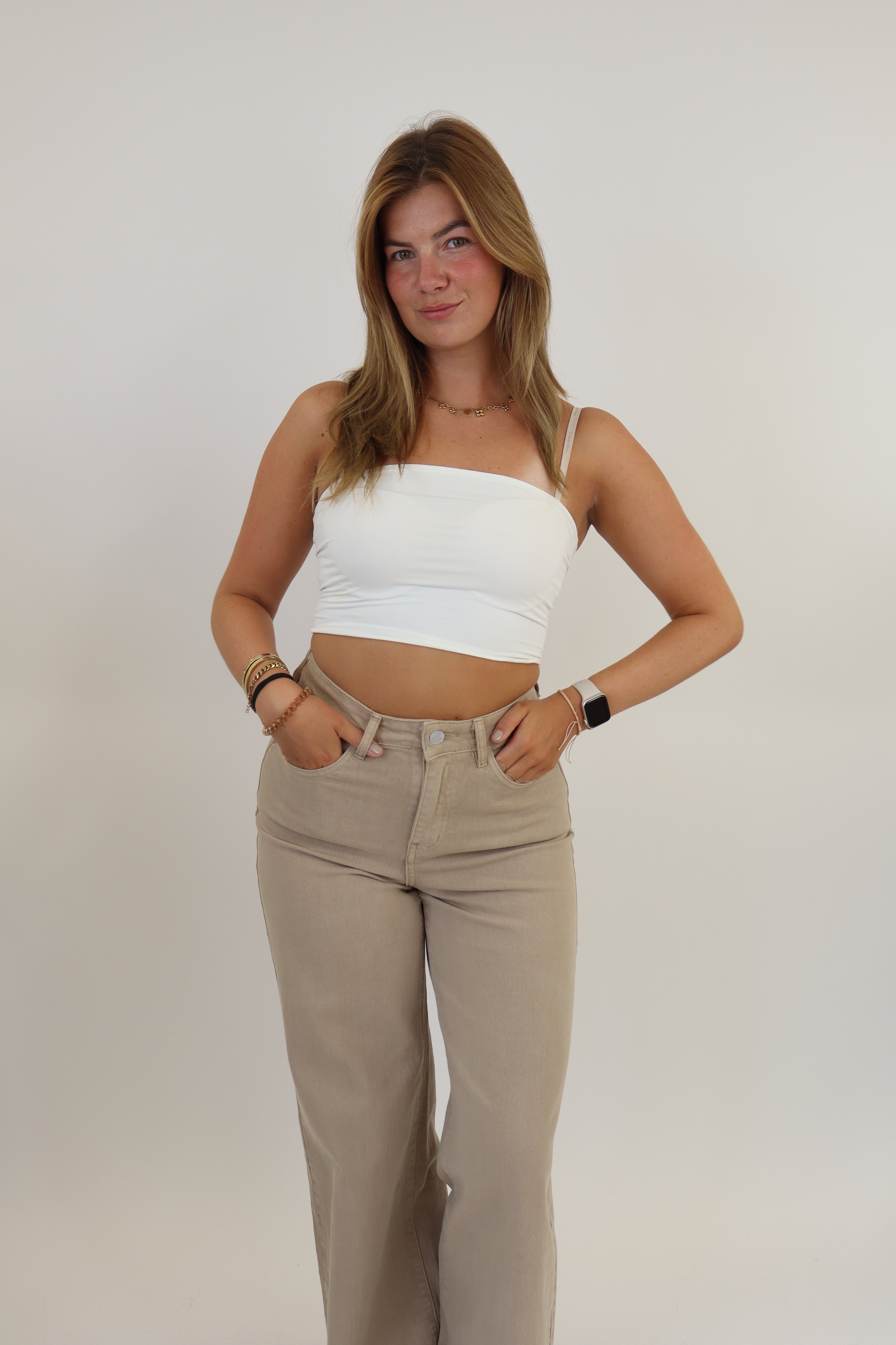Madelief Wide Leg Jeans -  Sand RD9031-8