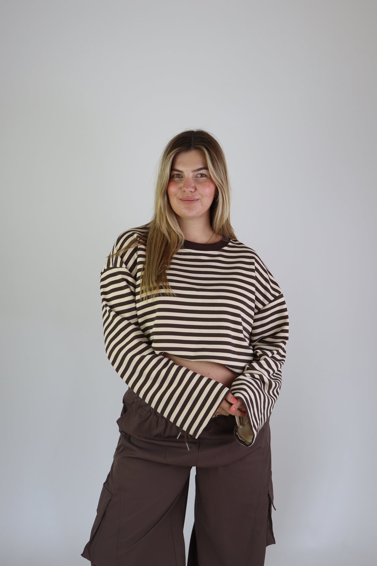 Ambika Striped Sweater Brown/Beige