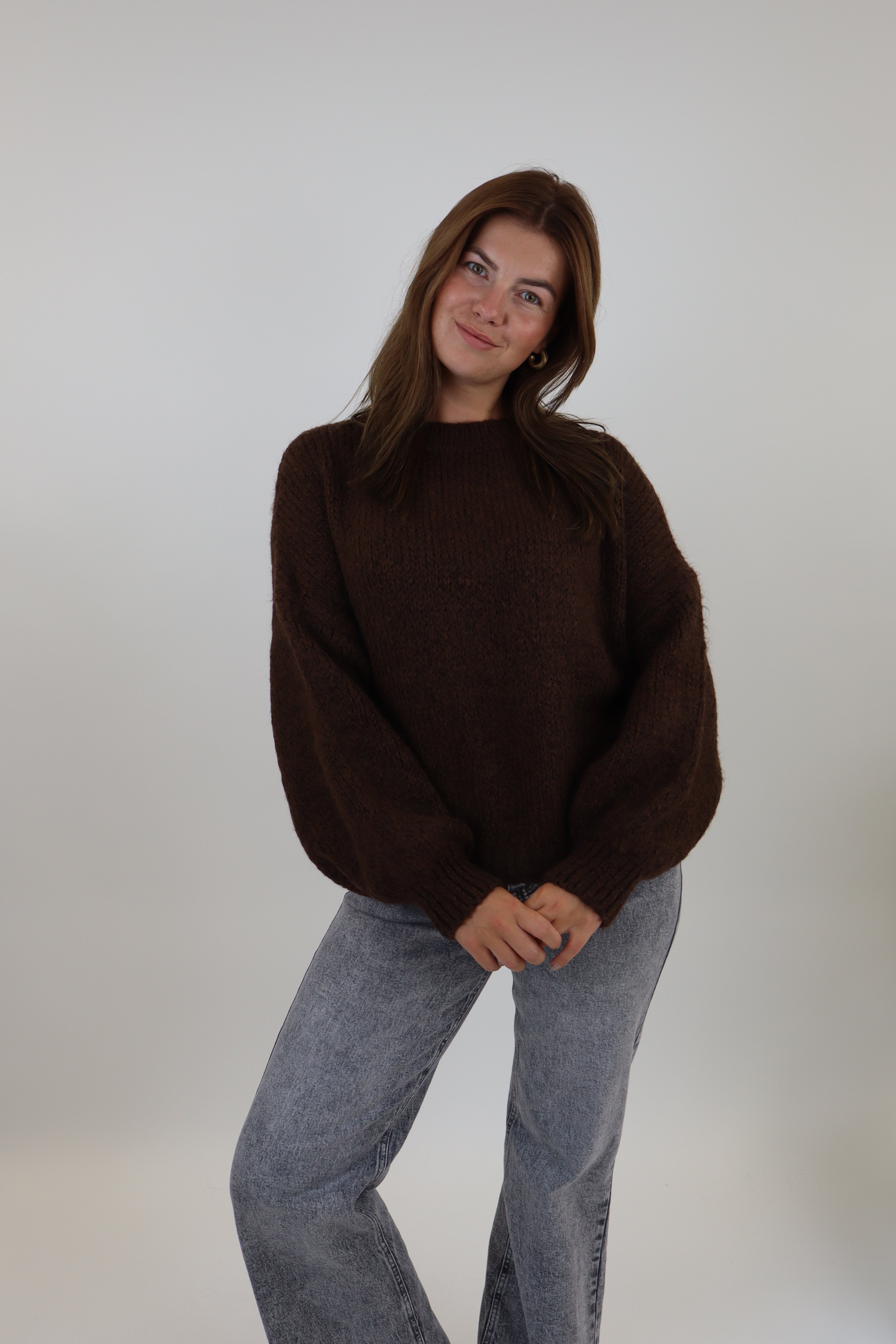 Mae Sweater Dark Brown