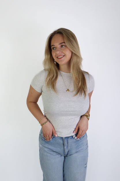Pien Basic Top Grey