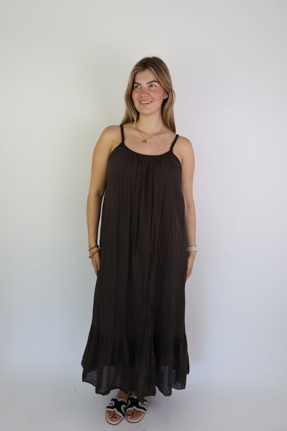 Charon Maxi Dress Brown
