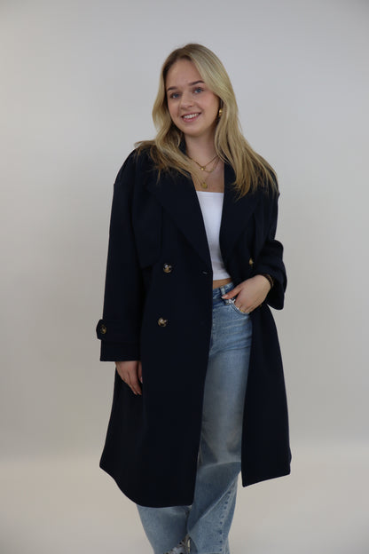 Benthe Trench Coat | Navy