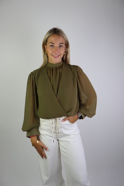 Florina Blouse Lange Mouw Green