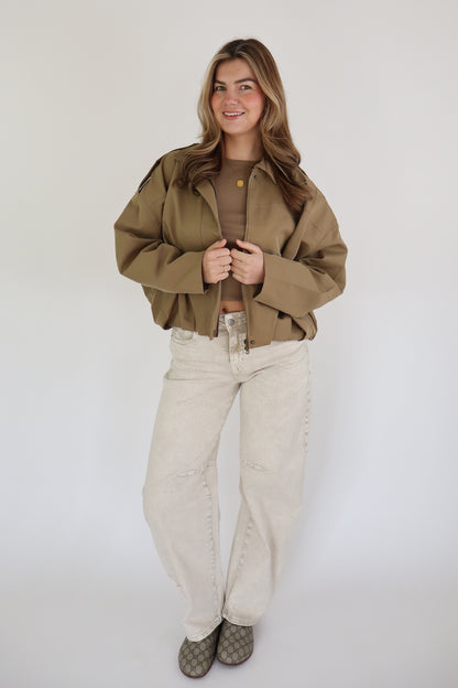 LAULIA BALLOON JEANS BEIGE Y3395-2M