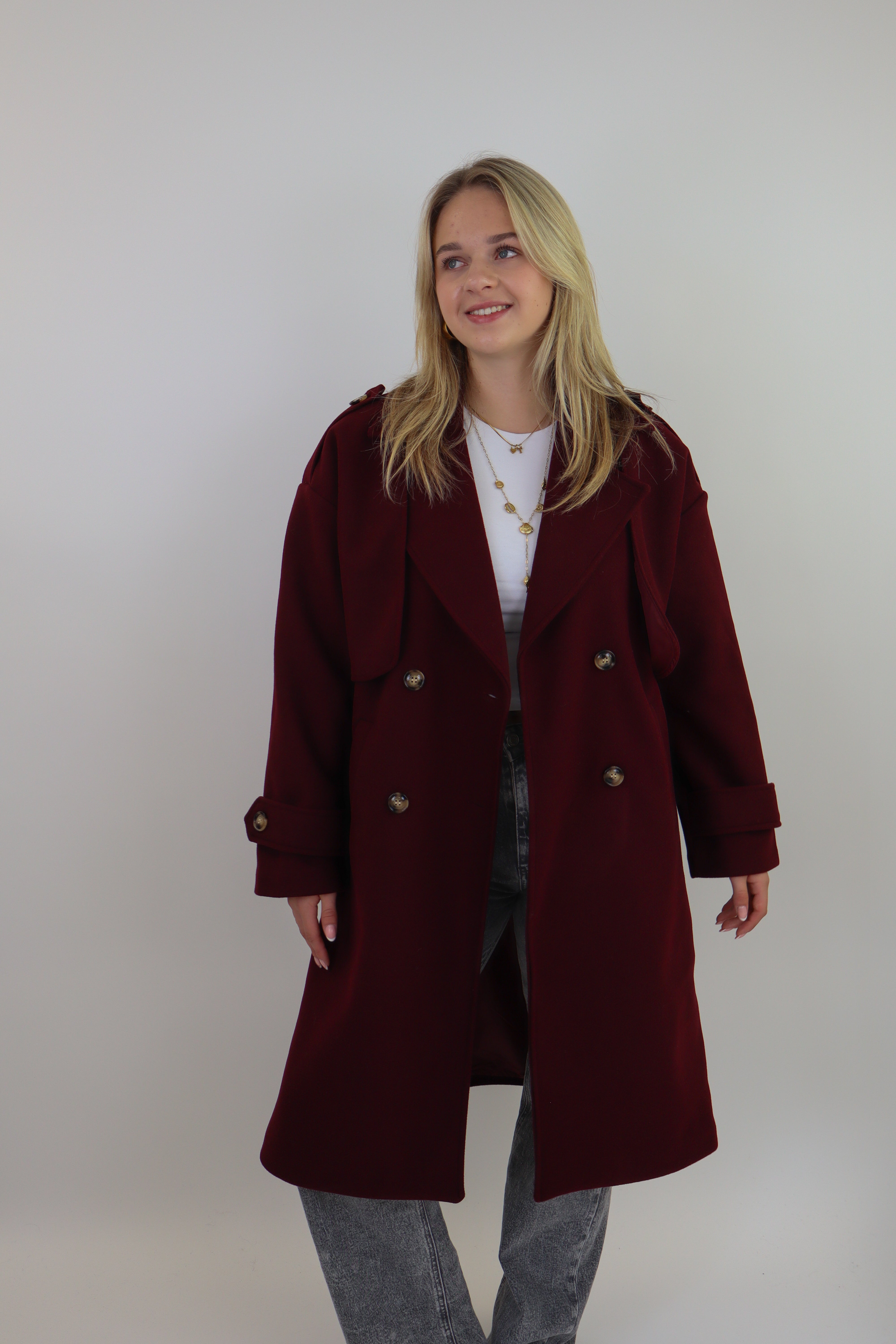Benthe Trench Coat | Bordeaux