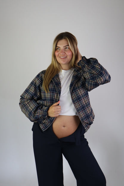 Daphne Jacket Geruit Dark Blue