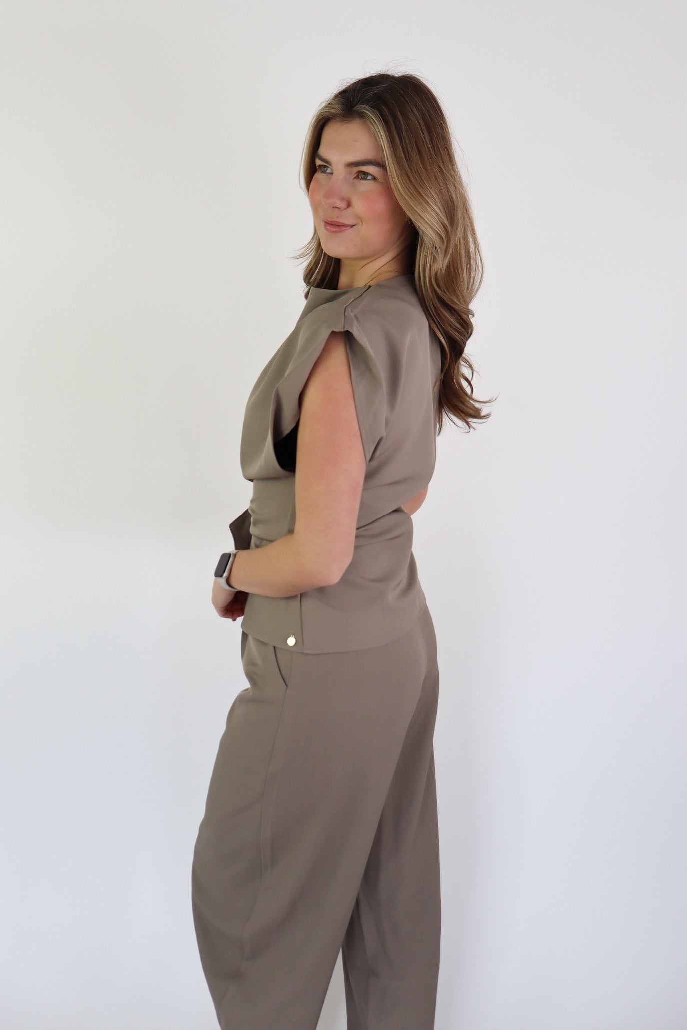 NINA BALLOON PANTALON TAUPE