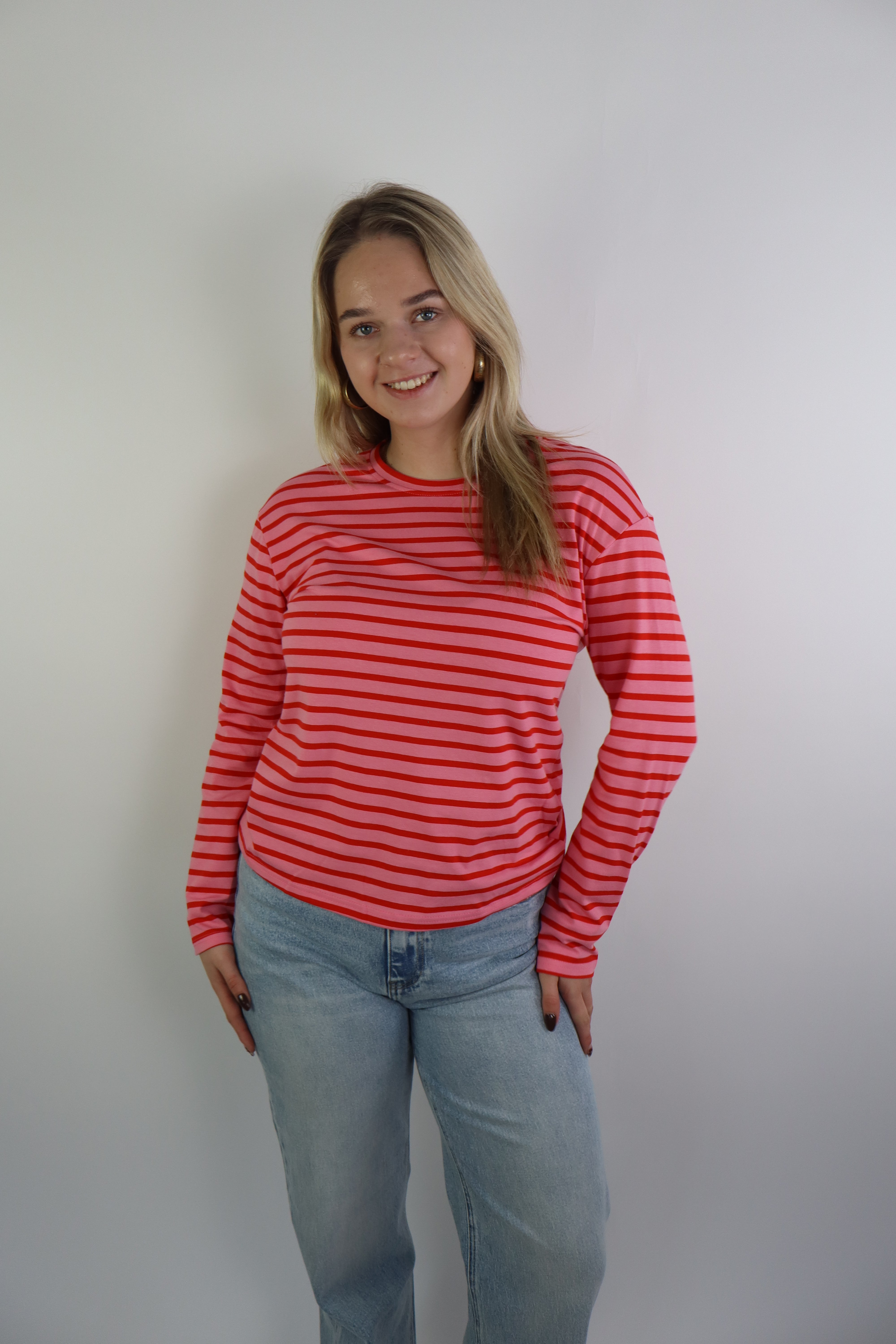 Isis Long Sleeve Top Rood/Roze