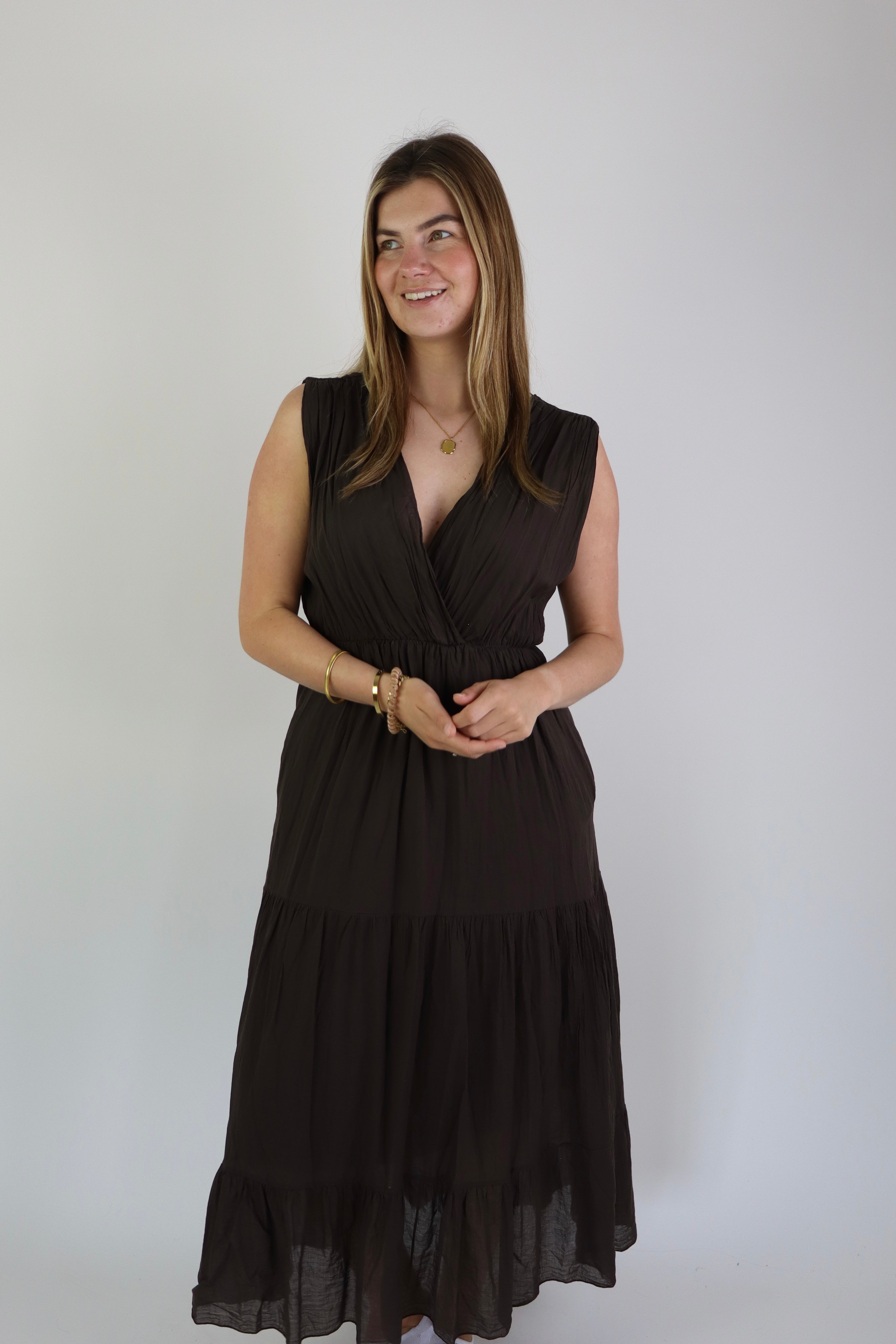 Meave Maxi Dress Brown