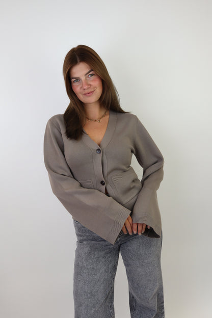 Suzie Cardigan Taupe