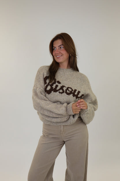 Bisous Sweater | Beige