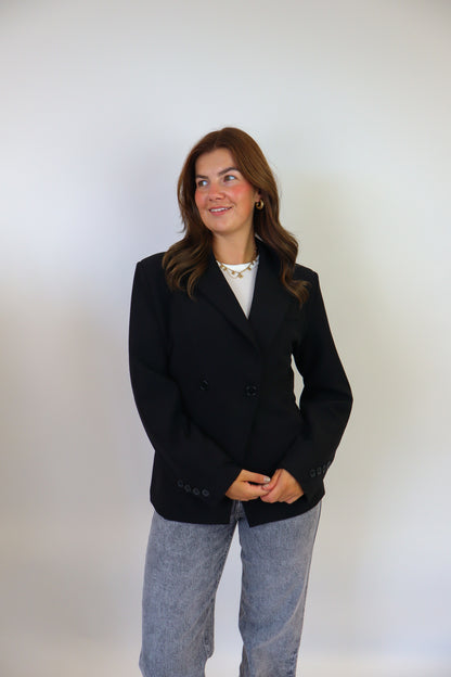 Aliye Getailleerde Blazer - Black